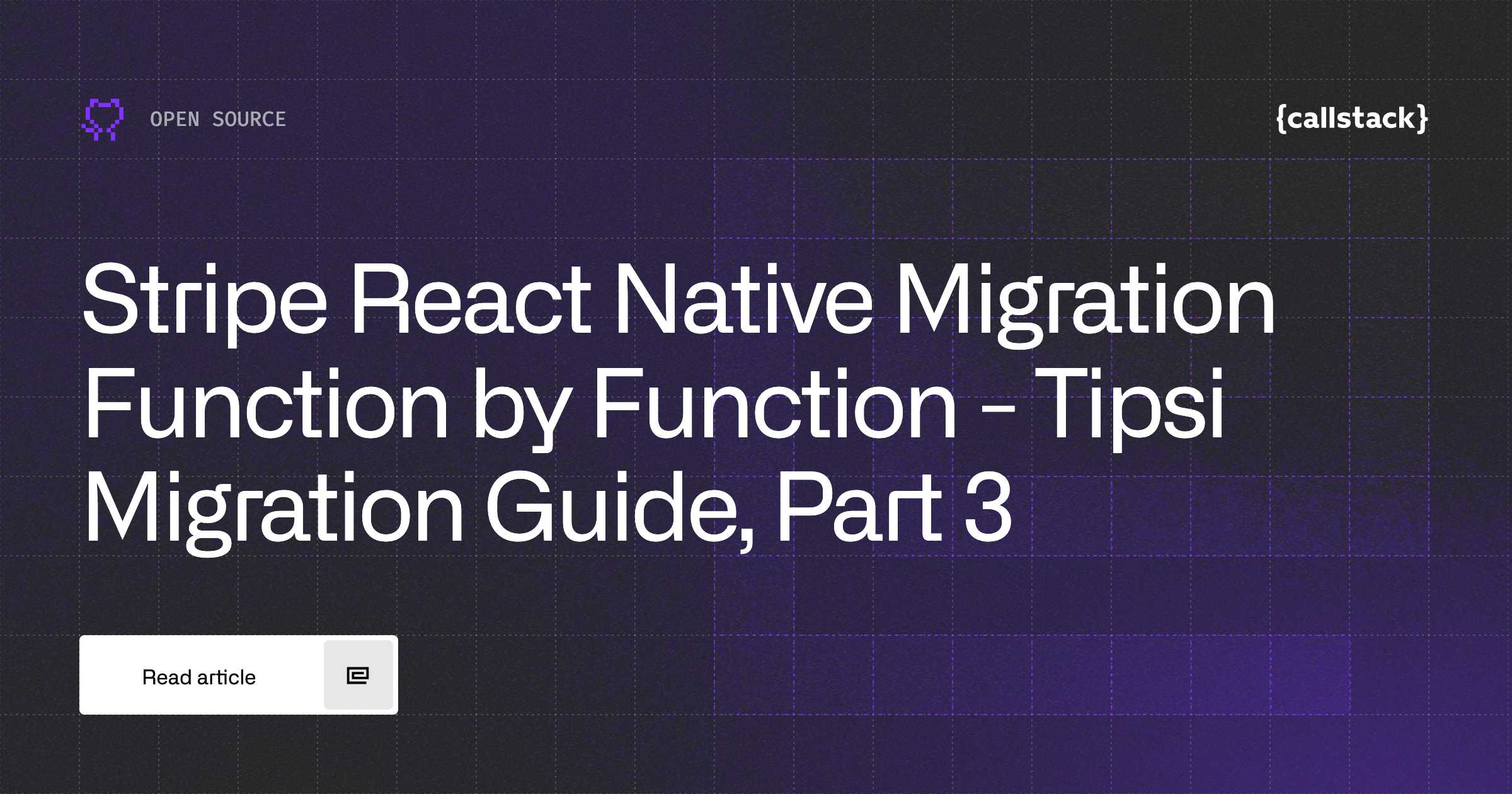 Stripe React Native Migration Function by Function