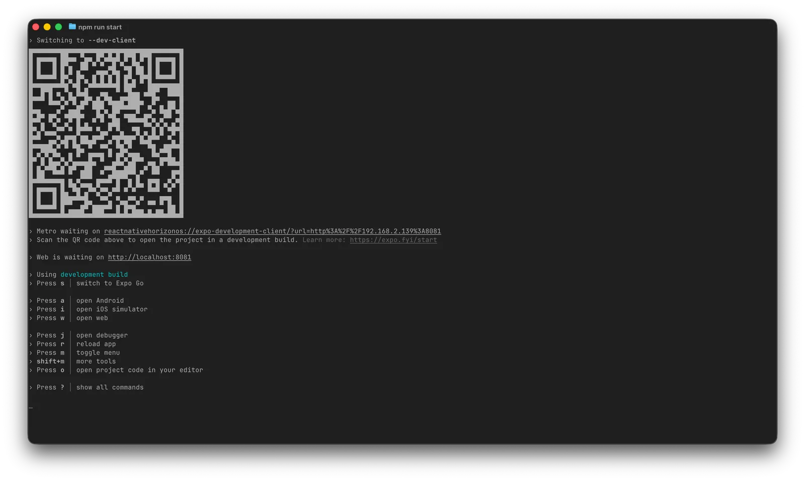 USB debugging is needed when developing Expo apps using development build