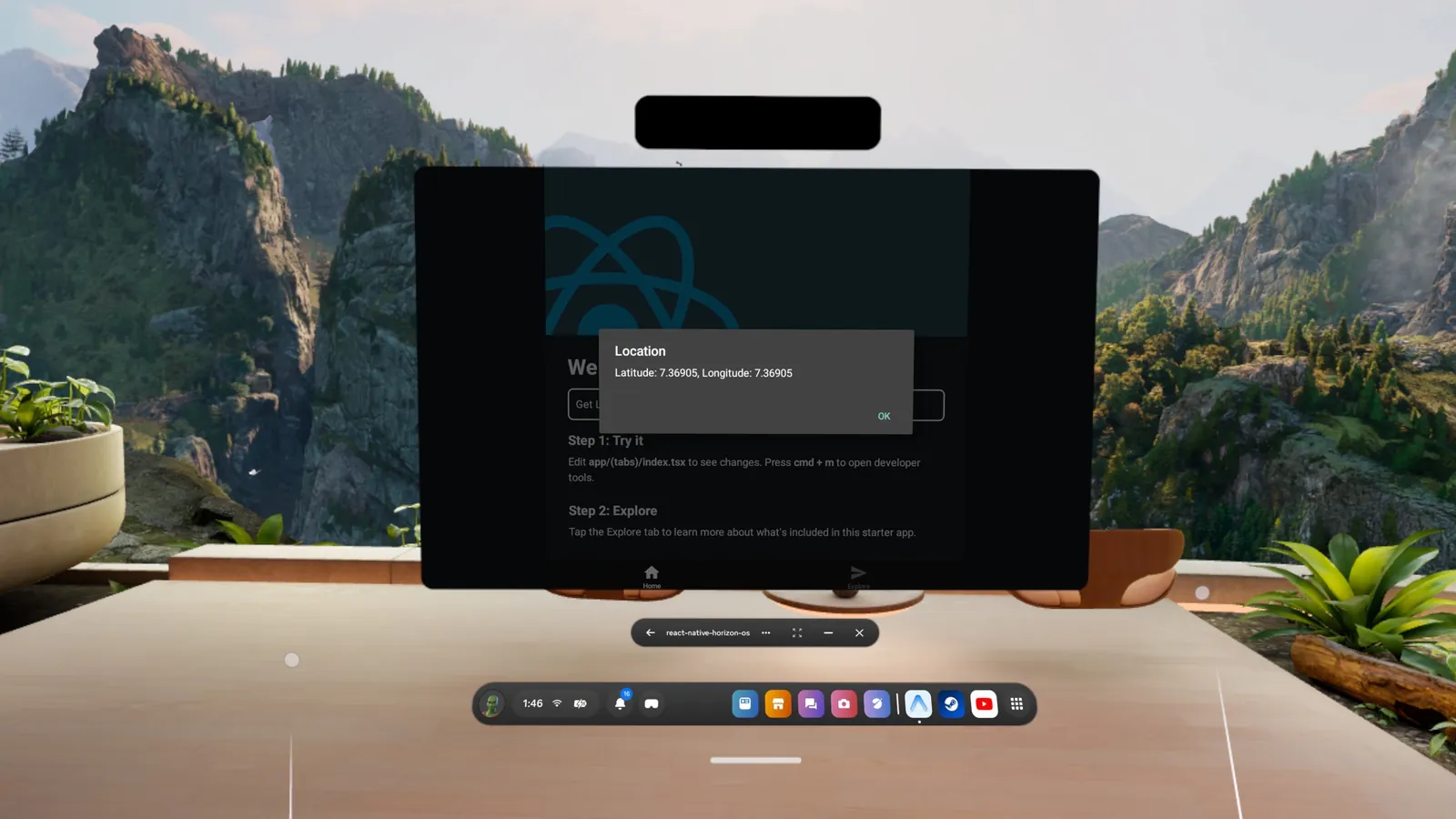 Access location on Meta Quest