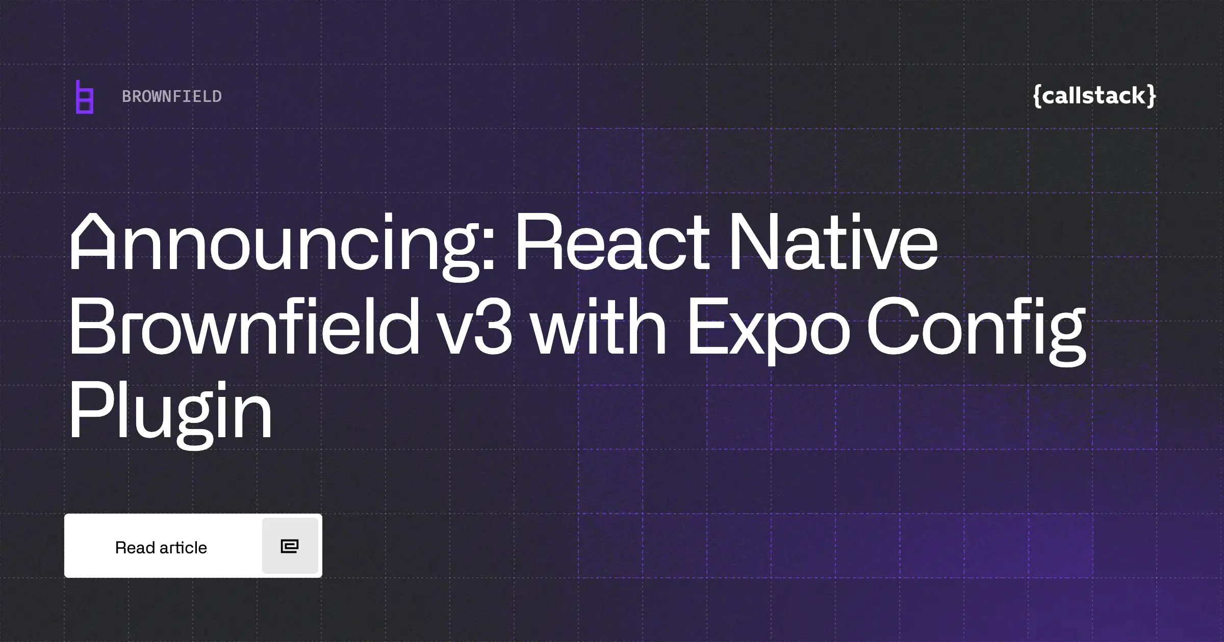 React Native Brownfield v3 with Expo Config Plugin
