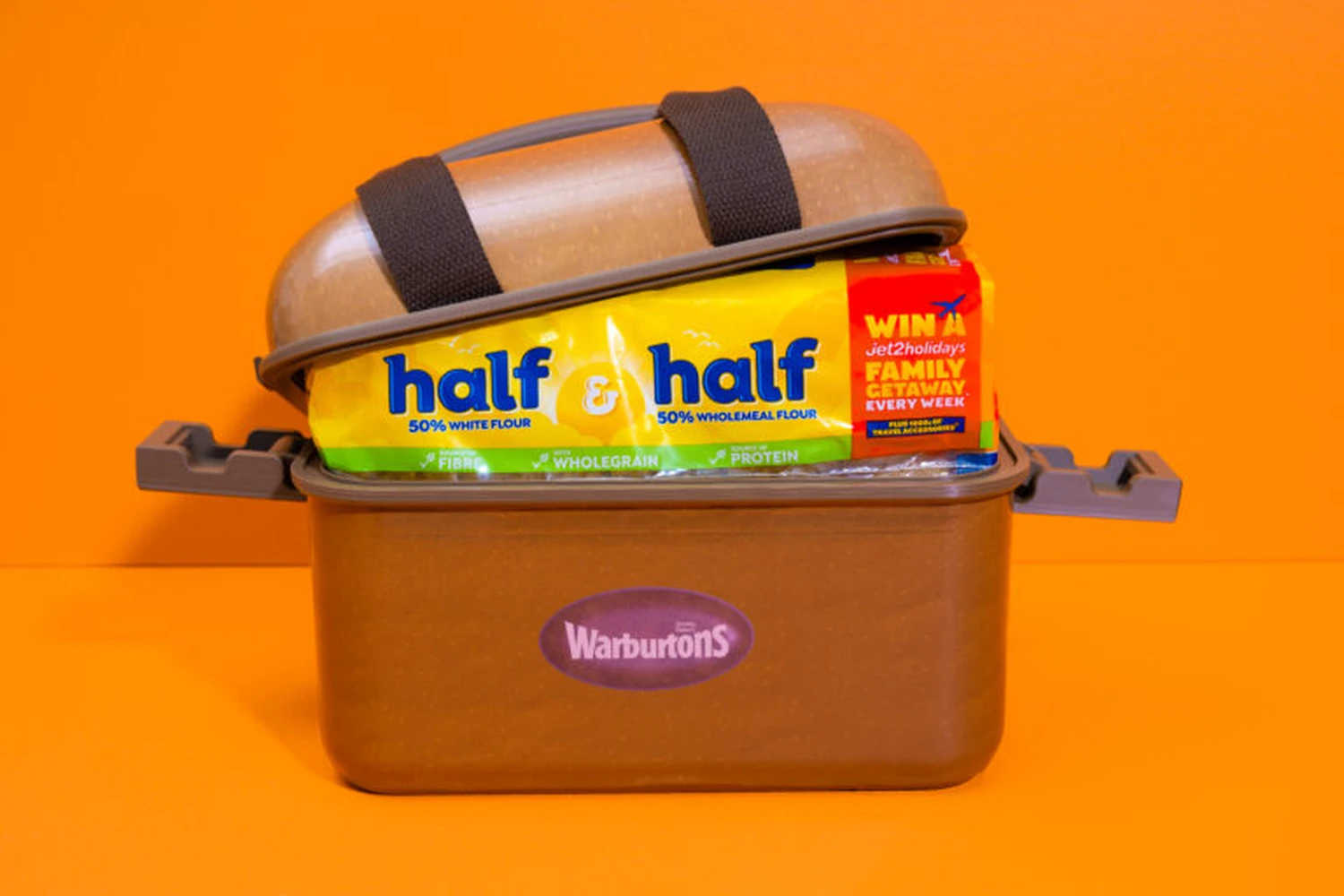 Promotional bread travel case made by Nexform for the Warburtons and Jet2 campaign
