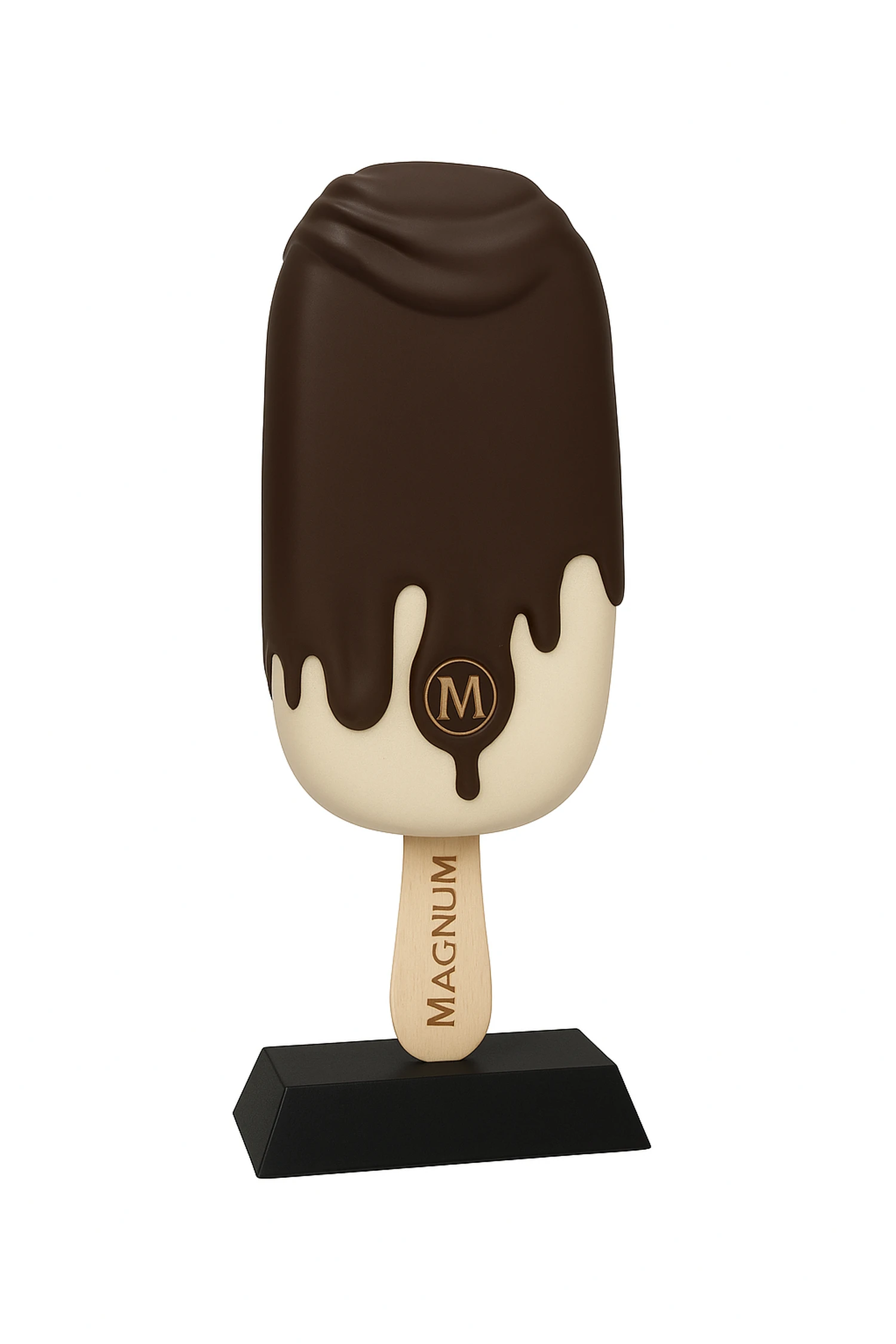 Melting ice cream table centrepiece 3D printed by Nexform for a Magnum event