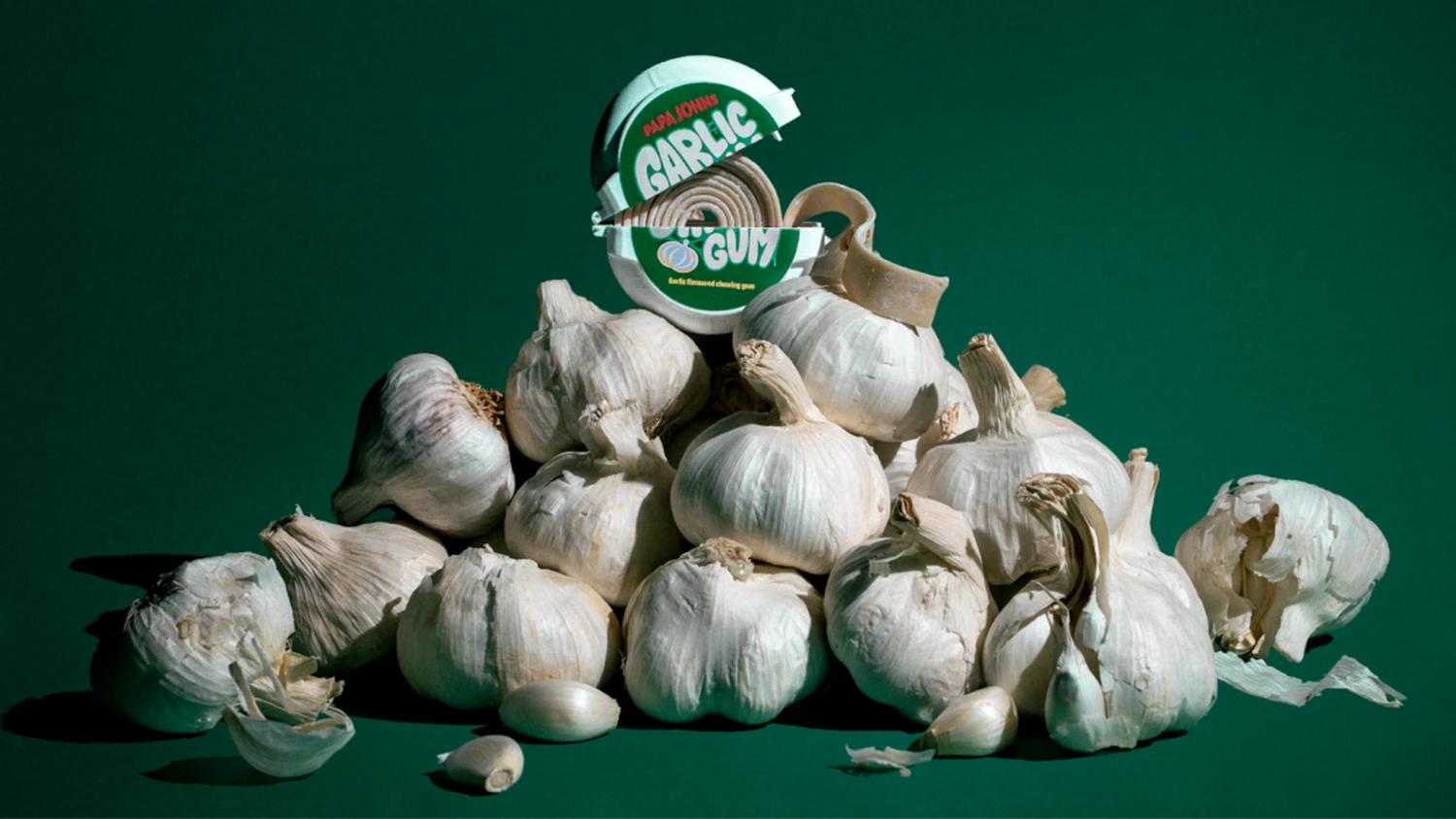 Garlic gum dispenser housing designed and 3D printed by Nexform for the Papa Johns Halloween campaign