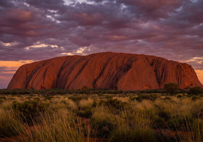 Australia -- Uluru at sunset