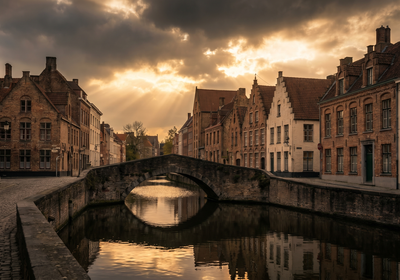 Belgium -- The canals of Bruges