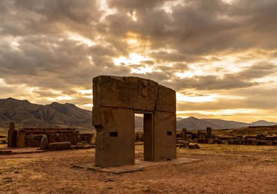 Bolivia -- The Gate of the Sun at Tiwanaku