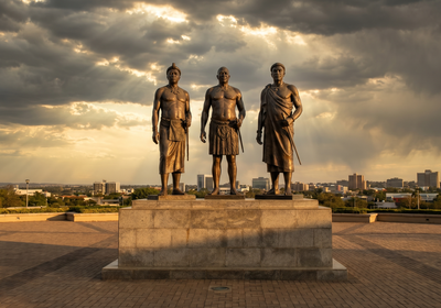 Botswana -- Three Dikgosi Monument, Gaborone