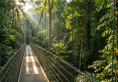 Brunei -- Ulu Temburong National Park Canopy Walk