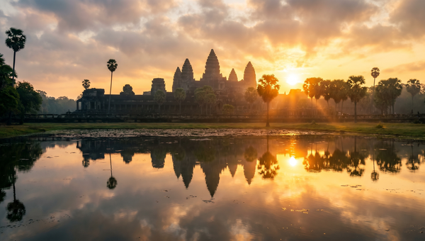 Cambodia hero -- Angkor Wat at sunrise