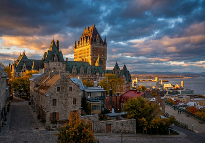 Canada -- Old Quebec City and the Château Frontenac