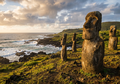 Chile -- The Moai statues of Easter Island