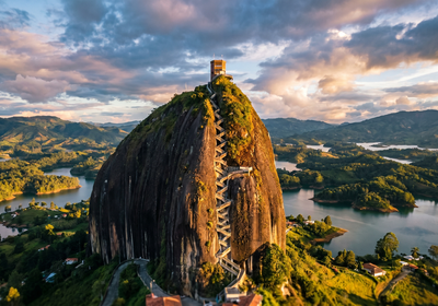 Colombia -- The Rock of Guatapé (El Peñol)