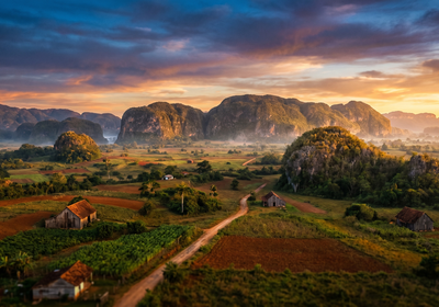 Cuba -- Viñales Valley with its mogotes