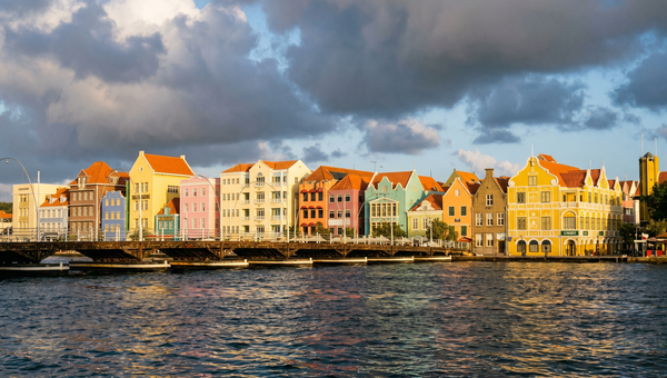 Curacao hero -- Handelskade waterfront in Willemstad
