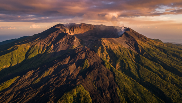 Comoros hero -- Mount Karthala volcano