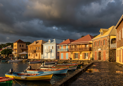 Guadeloupe -- The colorful waterfront of Deshaies