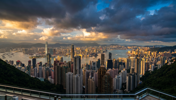 Hong Kong hero -- Victoria Harbour skyline from The Peak