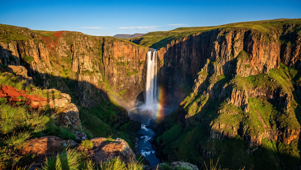 Lesotho hero -- Maletsunyane Falls