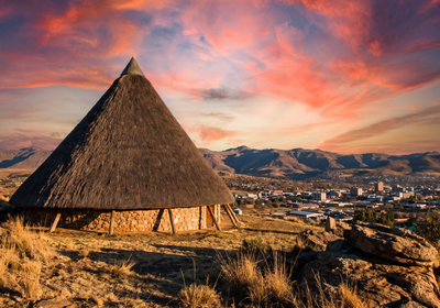 Lesotho -- The Mokorotlo building in Maseru