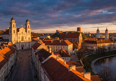 Lithuania -- Vilnius Old Town skyline
