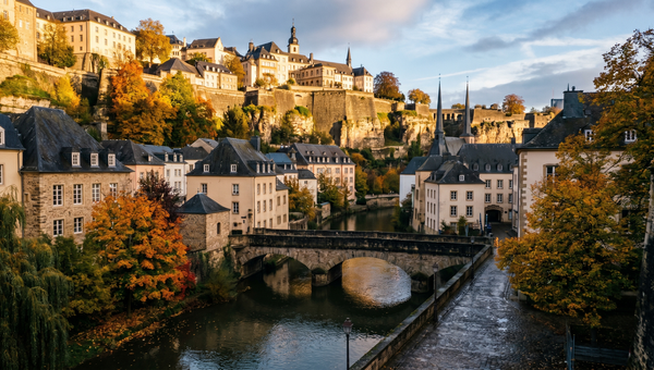 Luxembourg hero -- The Grund district in Luxembourg City