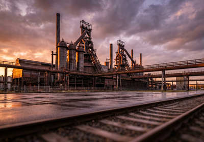 Luxembourg -- The Belval Blast Furnaces