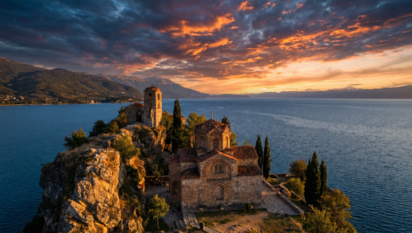 Macedonia hero -- Church of St. John at Kaneo, Lake Ohrid