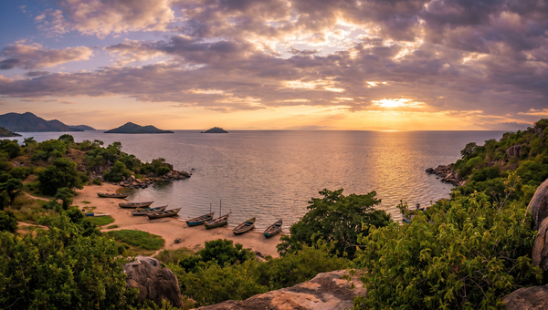 Malawi hero -- Lake Malawi from Cape Maclear