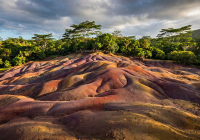 Mauritius -- Seven Coloured Earths of Chamarel