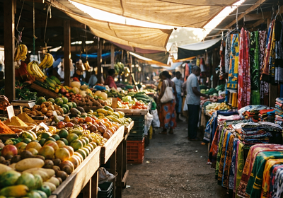 Mayotte -- The Mamoudzou market