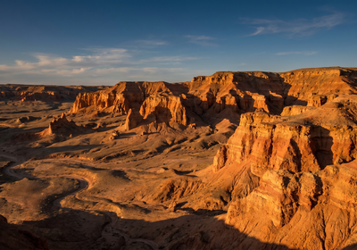 Mongolia -- Flaming Cliffs of Bayanzag