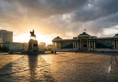 Mongolia -- Sükhbaatar Square, Ulaanbaatar