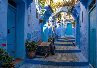 Morocco -- The blue streets of Chefchaouen
