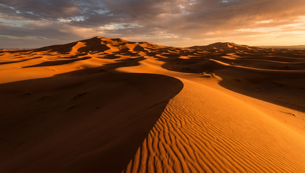Morocco hero -- The Sahara Desert dunes at Erg Chebbi
