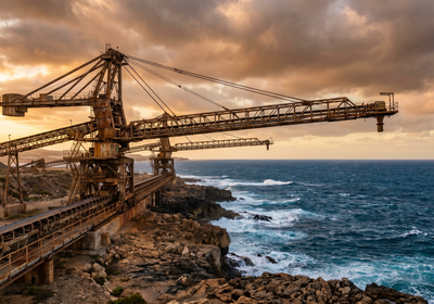 Nauru -- Cantilever phosphate loaders