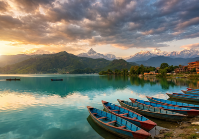 Nepal -- Phewa Lake in Pokhara