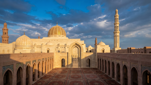 Oman hero -- Sultan Qaboos Grand Mosque, Muscat