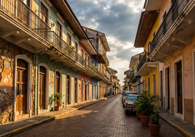 Panama -- The colonial streets of Casco Viejo