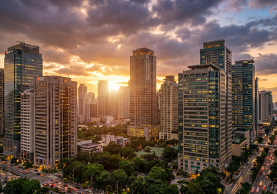 Philippines -- Makati skyline, Metro Manila
