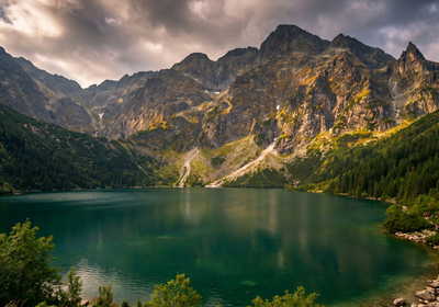 Poland -- Morskie Oko lake in the Tatra Mountains