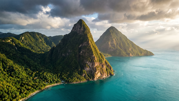 Saint Lucia hero -- The Pitons