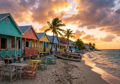 Saint Martin -- Grand Case's colorful beachfront restaurants