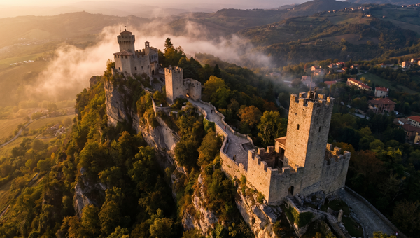 San Marino hero -- The Three Towers of San Marino on Monte Titano