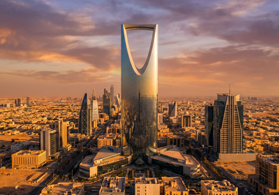 Saudi Arabia -- Kingdom Centre, Riyadh skyline