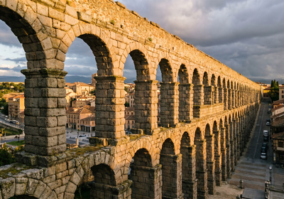 Spain -- Roman Aqueduct of Segovia