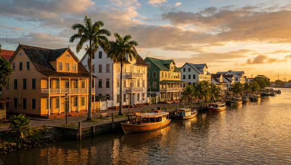 Suriname hero -- The wooden colonial buildings of Paramaribo's waterfront