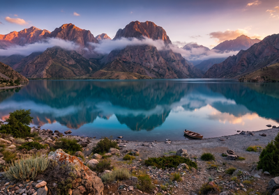 Tajikistan -- Iskanderkul Lake
