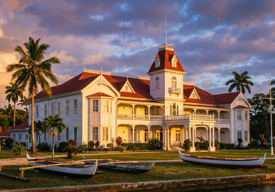 Tonga -- The Royal Palace in Nuku'alofa