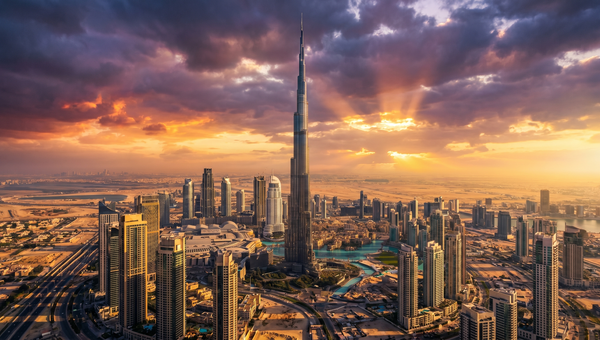 United Arab Emirates hero -- Dubai skyline with the Burj Khalifa