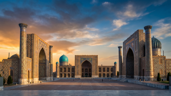 Uzbekistan hero -- the Registan Square in Samarkand